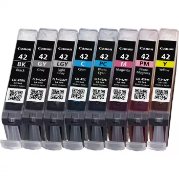 Canon CLI-42 Multipack 8 spalvų rašalo kasetės (BK, C, M, Y, PC, PM, GY, Light GY) 6384B010