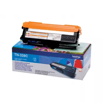 Originalus Brother TN-328C tonerio kasetė (žalsvai mėlyna / cyan) – 1 vnt.