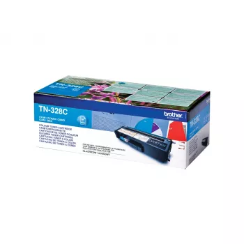 Originalus Brother TN-328C tonerio kasetė (žalsvai mėlyna / cyan) – 1 vnt.