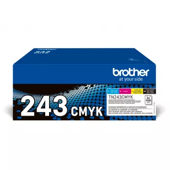 Originalus Brother TN-243CMYK spalvotų tonerių rinkinys (juoda, žydra, purpurinė, geltona)
