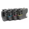 Originalus Brother LC-421VAL rašalo kasetės PagePack (4 vnt.) – juoda, žydra, rausvai raudona, geltona – standartinė išeiga