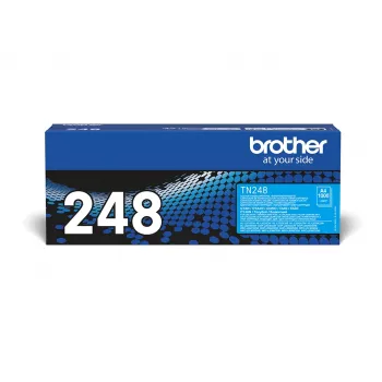 Tonero kasetė Brother TN-248C 1400 puslapių žalsvai mėlyna