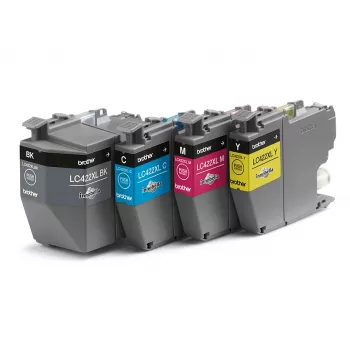 Originalus Brother LC422XLVAL rašalo kasetė 4 vnt. Juoda, Žydra, Purpurinė, Geltona