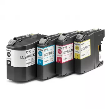 Brother LC229XLVALBPDR rašalo kasetė 4 vnt. Originali juoda, žydra, purpurinė, geltona