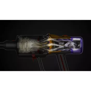 Belapis dulkių siurblys Dyson V12 Detect Slim Absolute 2-in-1, 545 W, 150 AW įsiurbimas, 0,35 L šiukšlių talpa, 60 min veikimo laikas, plaunamas filtras