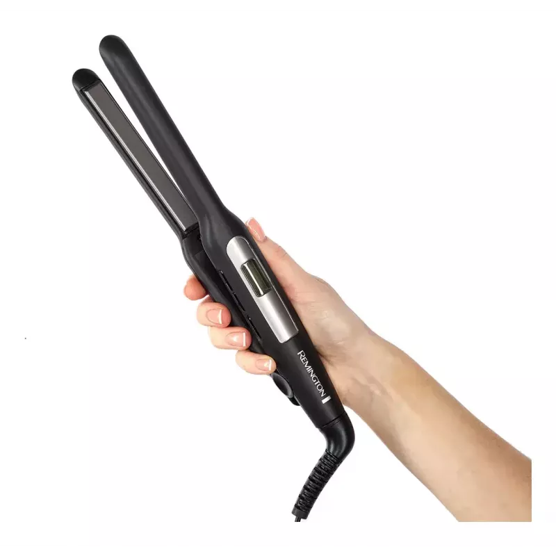 Plaukų tiesintuvas Remington S5515 – 9 šilumos lygiai, keraminės plokštelės, 120–240V, juodas