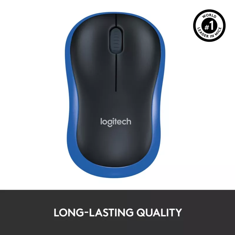 LOGITECH Wireless Mouse M185 Mėlyna
