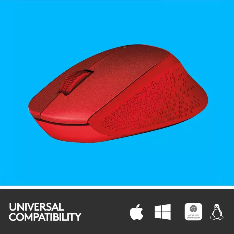 LOGITECH M330 Silent Plus raudona