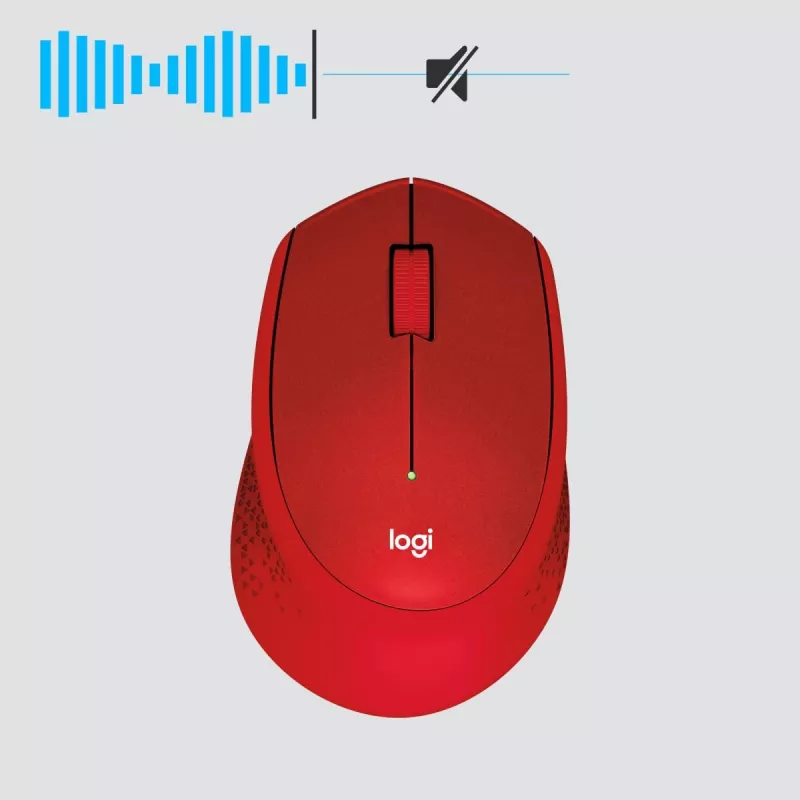 LOGITECH M330 Silent Plus raudona