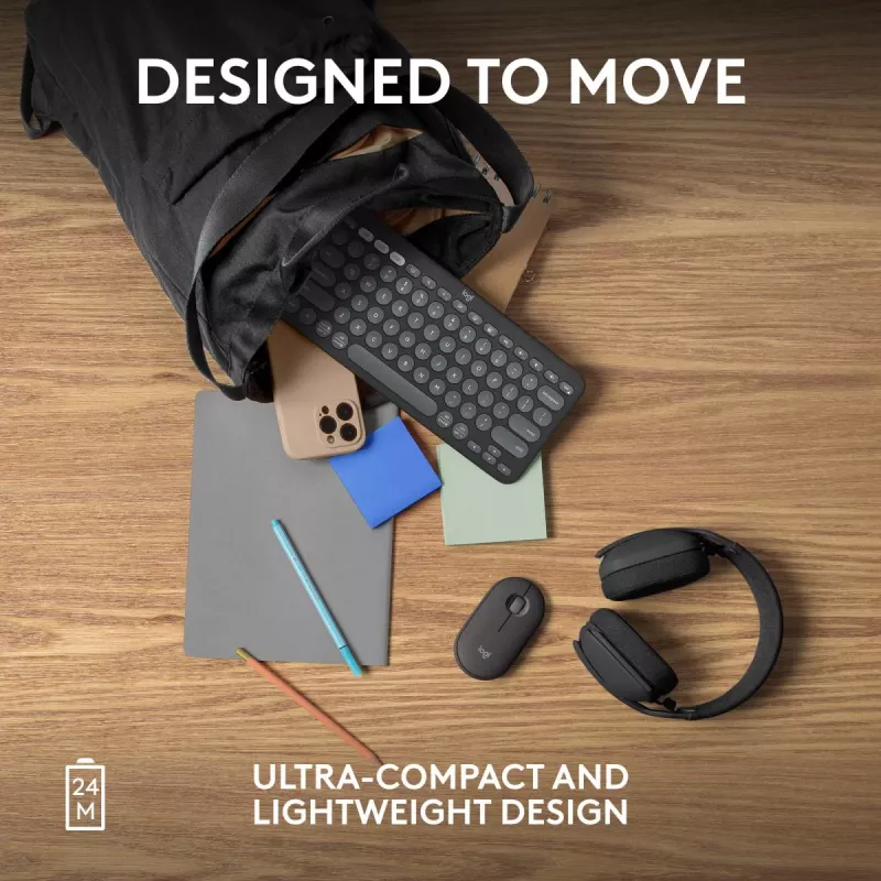 Pelė Logitech M350S Black USB Optinė Belaidė