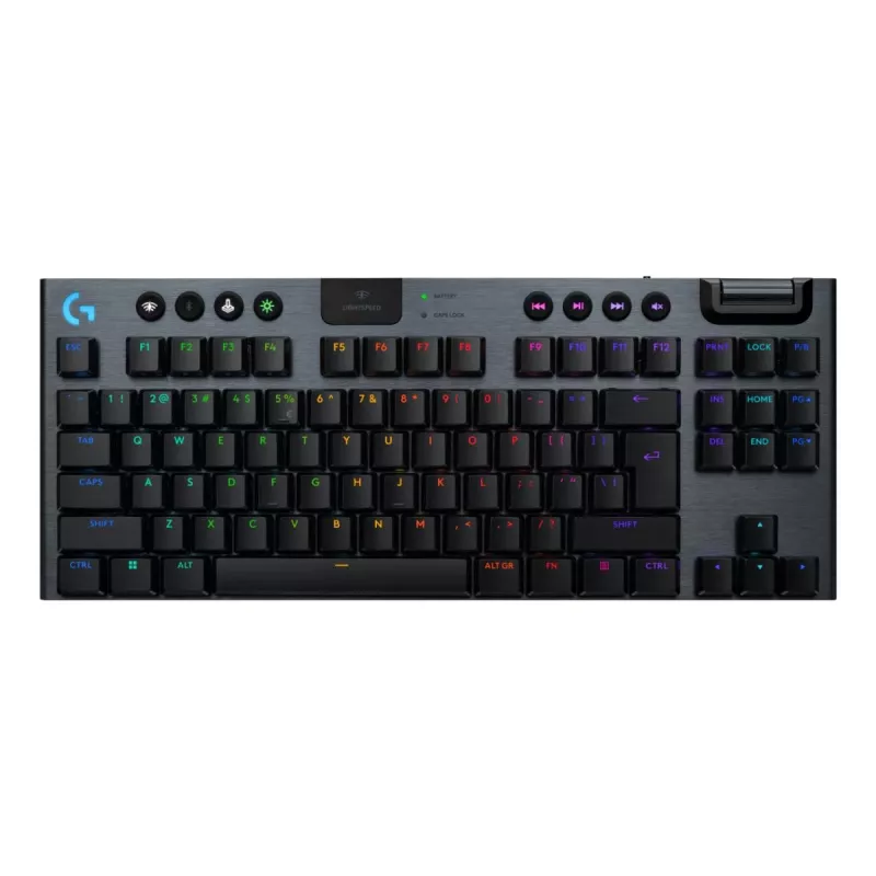 Logitech G G915 X LIGHTSPEED klaviatūra, gaming, USB RF Wireless Bluetooth, QWERTY US International, juoda