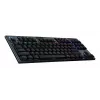Logitech G G915 X LIGHTSPEED klaviatūra, gaming, USB RF Wireless Bluetooth, QWERTY US International, juoda