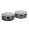 DELL DA310 USB-C kelionių centras 7-in-1, laidinis, USB 3.2 Gen 2 Type-C, 10/100/1000 Mbit/s, sidabrinis, 3840 x 2160 pikseliai