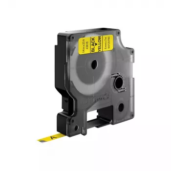 DYMO D1 juosta juoda ant geltonos 6 mm x 7 m