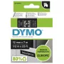 DYMO Authentic D1 lipdukai | Baltas spausdinimas ant juodos juostos | 12 mm x 7 m | Lipnios etiketės LabelManager žymekliams | Pagaminta Europoje
