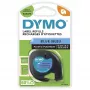 DYMO LetraTag plastikinė etikečių juosta | 12 mm x 4 m | juodas šriftas ant mėlynos spalvos | lipnios etiketės