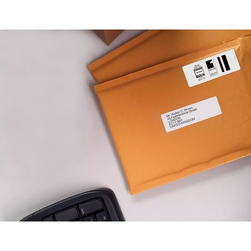 DYMO Authentic LabelWriter dideli adresų lipdukai | 36 mm x 89 mm | lipnūs | 2 ritės po 260 (520 lengvai nuplėšiamų lipdukų) | LabelWriter etikečių spausdintuvams | Pagaminta Europoje