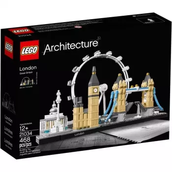 LEGO Architecture London 21034 konstruktorius – 468 dalių, Londono orientyrų modelis