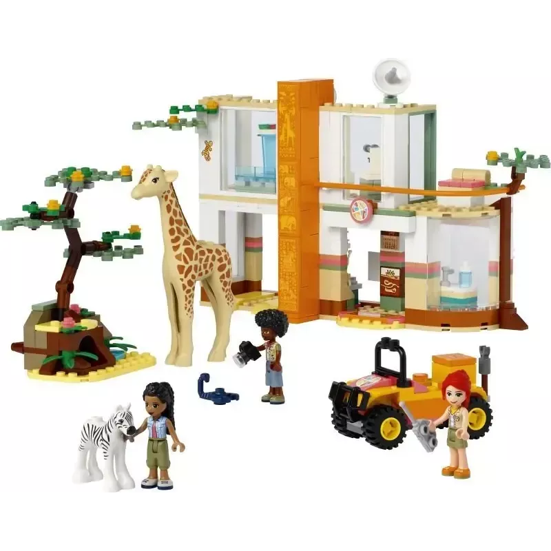 LEGO Friends 41717 Mijos laukinės gamtos gelbėjimo rinkinys su gyvūnų figūrėlėmis ir aksesuarais