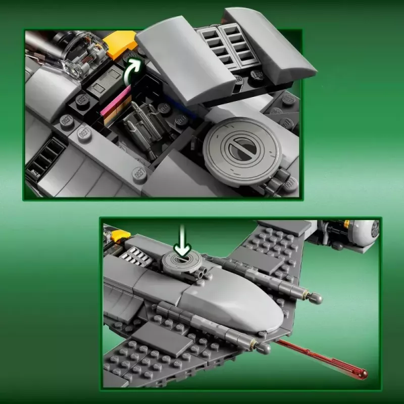 Konstrukcinis žaislas LEGO Star Wars N-1 žvaigždžių naikintuvas su Vaiku (Baby Yoda) figūrėle 75325
