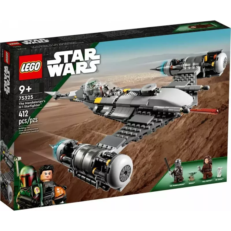 Konstrukcinis žaislas LEGO Star Wars N-1 žvaigždžių naikintuvas su Vaiku (Baby Yoda) figūrėle 75325