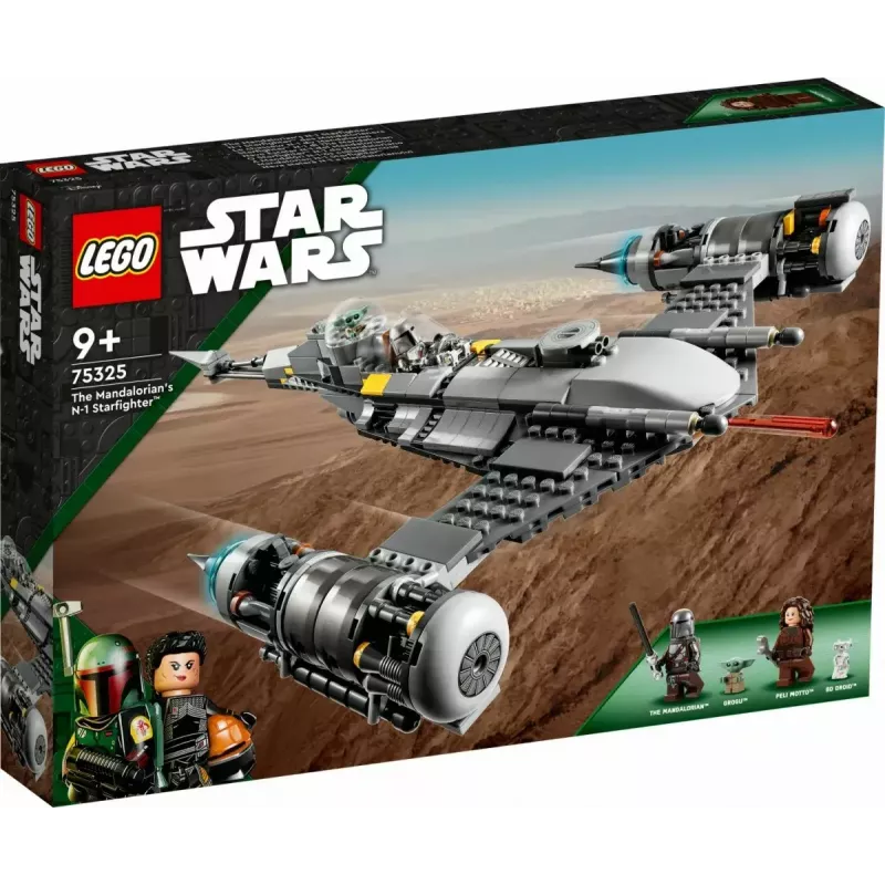 Konstrukcinis žaislas LEGO Star Wars N-1 žvaigždžių naikintuvas su Vaiku (Baby Yoda) figūrėle 75325
