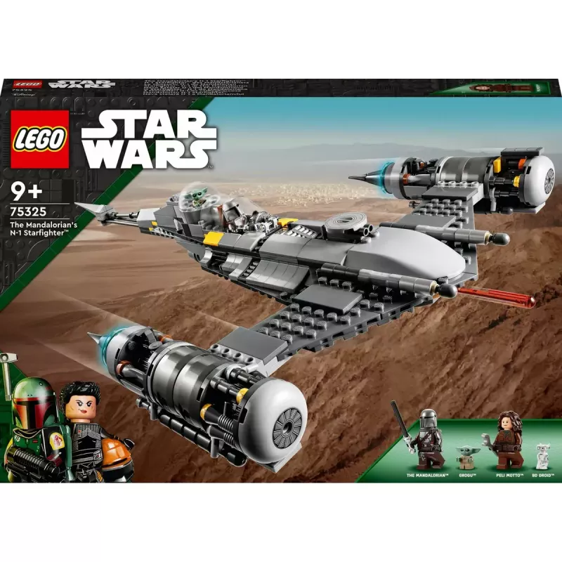 Konstrukcinis žaislas LEGO Star Wars N-1 žvaigždžių naikintuvas su Vaiku (Baby Yoda) figūrėle 75325
