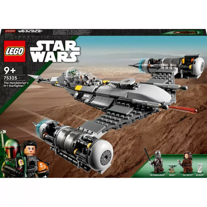 Konstrukcinis žaislas LEGO Star Wars N-1 žvaigždžių naikintuvas su Vaiku (Baby Yoda) figūrėle 75325