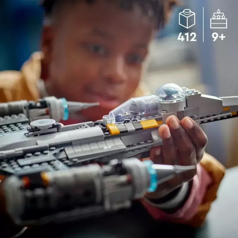 Konstrukcinis žaislas LEGO Star Wars N-1 žvaigždžių naikintuvas su Vaiku (Baby Yoda) figūrėle 75325