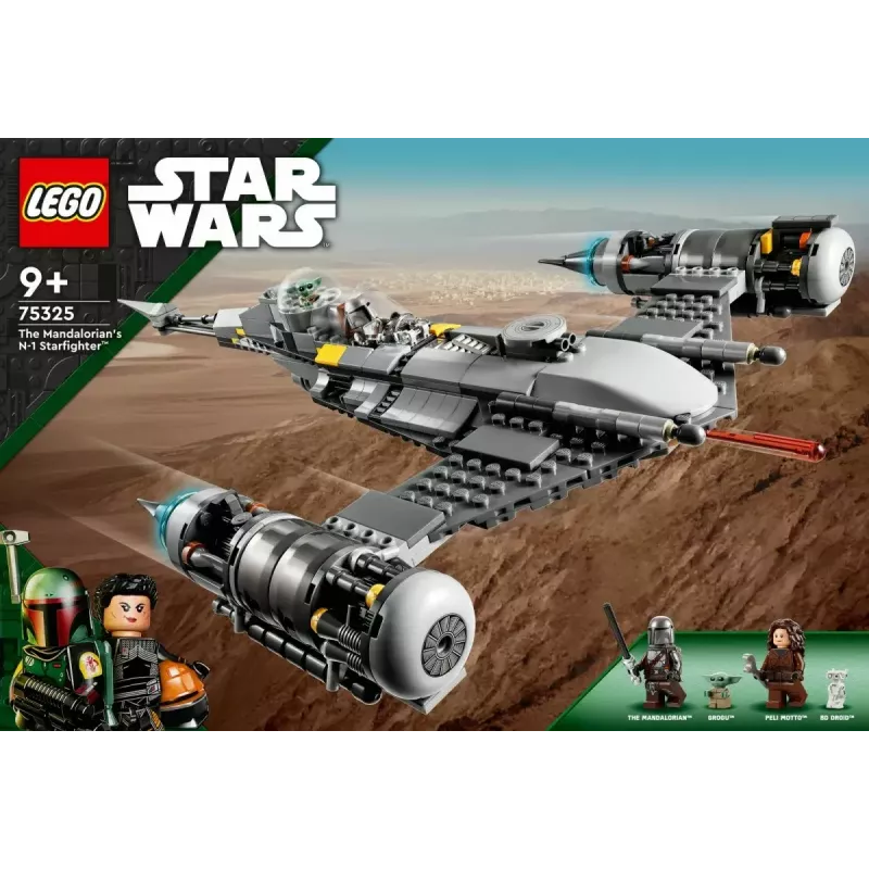 Konstrukcinis žaislas LEGO Star Wars N-1 žvaigždžių naikintuvas su Vaiku (Baby Yoda) figūrėle 75325
