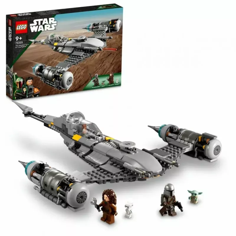 Konstrukcinis žaislas LEGO Star Wars N-1 žvaigždžių naikintuvas su Vaiku (Baby Yoda) figūrėle 75325