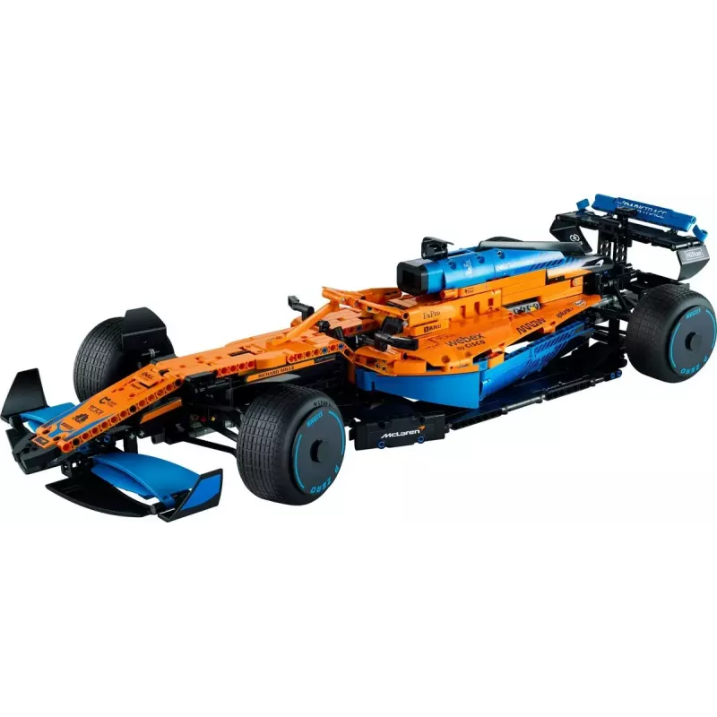 LEGO Technic lenktyninis automobilis McLaren Formula 1 42141 1:10 mastelio modelis