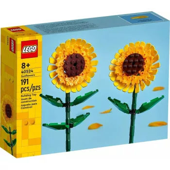 LEGO Botanical Collection 40524 Ikoniški saulėgrąžų statybinis rinkinys – 191 detalės, demonstracinis modelis 250 mm aukščio