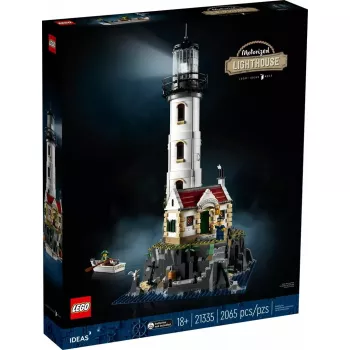 LEGO Ideas 21335 švyturys su varikliu – 2 065 detalės, besisukanti šviesa, 18+