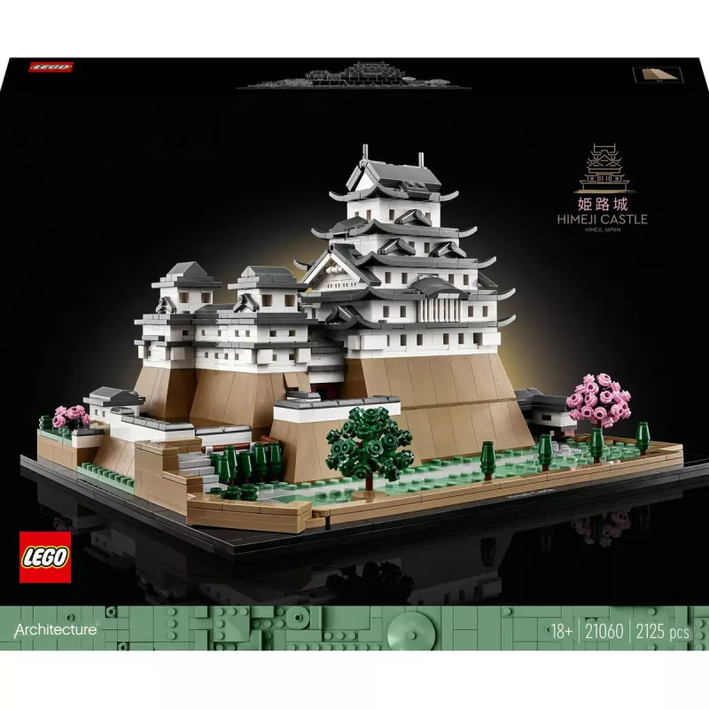 LEGO Architecture Himeji Castle 21060 statybinis rinkinys – detalūs bokštai ir pagrindo plokštė