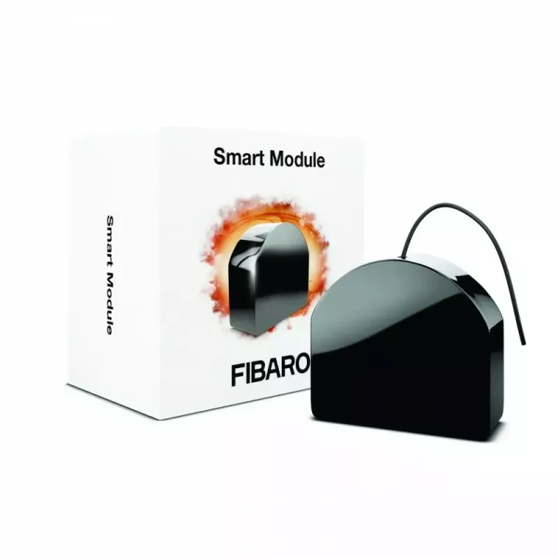 Fibaro FGS-214 Z-Wave Plus EU – išmanusis relės modulis montavimui į dėžutę arba DIN bėgelį, 2,5 kW maks.