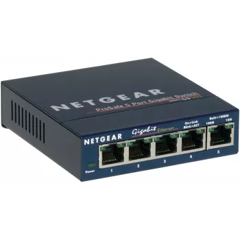 NETGEAR GS105 nevaldomas Gigabit Ethernet (10/100/1000) komutatorius, mėlynas