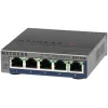 NETGEAR GS105E-200PES tinklo jungiklis Valdomas L2/L3 Gigabit Ethernet (10/100/1000) Pilka