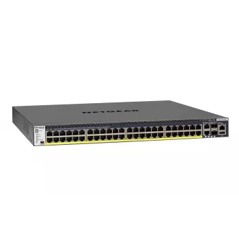 NETGEAR M4300-52G-PoE+ 550W PSU valdomas L2/L3/L4 Gigabit Ethernet (10/100/1000) maitinimas per Ethernet (PoE) 1U juodas
