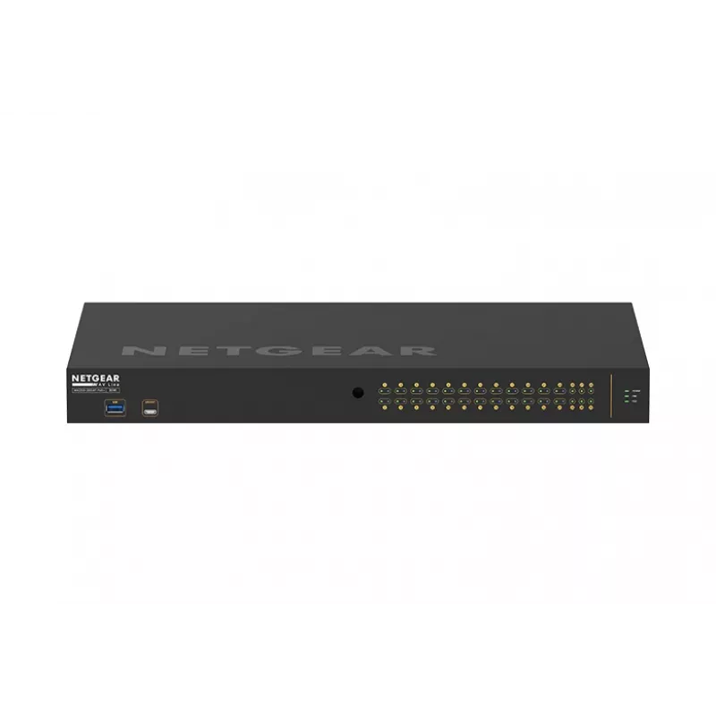 NETGEAR GSM4230P-100EUS tinklo jungiklis Valdomas L2/L3 Gigabit Ethernet (10/100/1000) Power over Ethernet (PoE) 1U Juoda