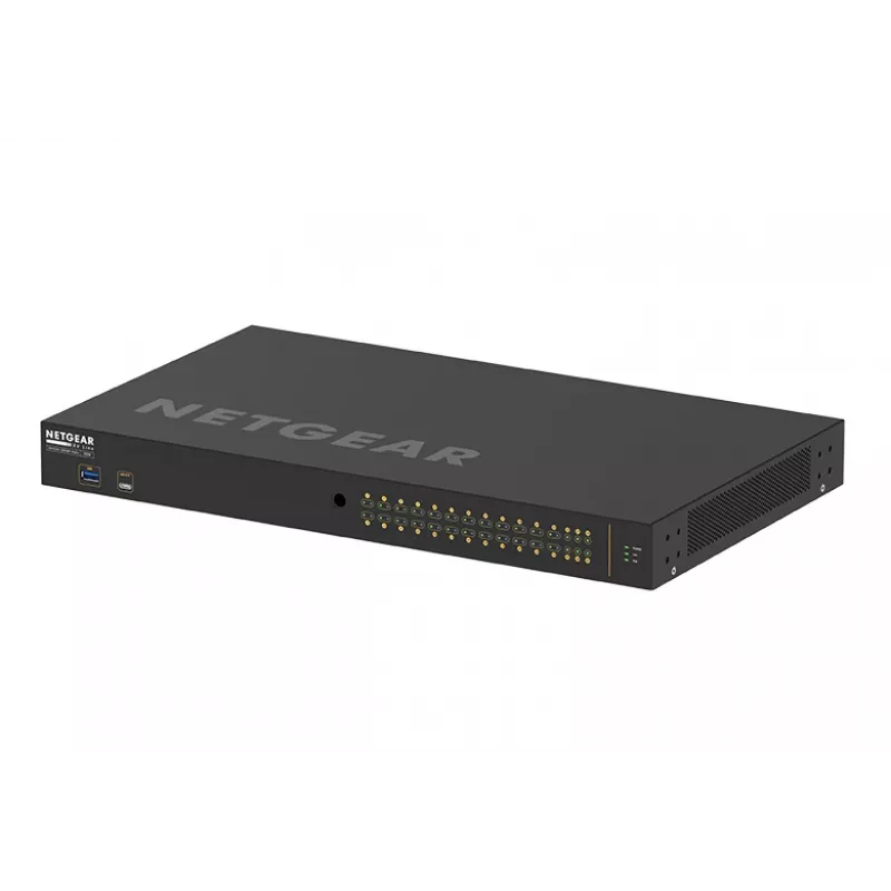NETGEAR GSM4230P-100EUS tinklo jungiklis Valdomas L2/L3 Gigabit Ethernet (10/100/1000) Power over Ethernet (PoE) 1U Juoda