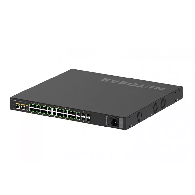 NETGEAR GSM4230P-100EUS tinklo jungiklis Valdomas L2/L3 Gigabit Ethernet (10/100/1000) Power over Ethernet (PoE) 1U Juoda