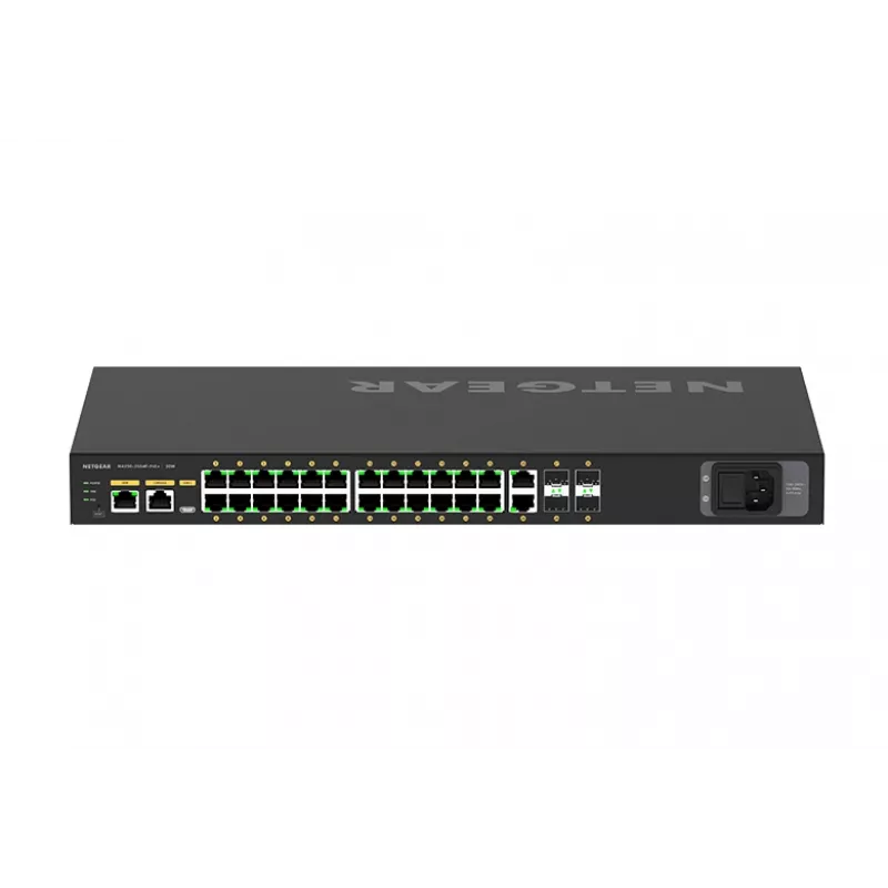 NETGEAR GSM4230P-100EUS tinklo jungiklis Valdomas L2/L3 Gigabit Ethernet (10/100/1000) Power over Ethernet (PoE) 1U Juoda