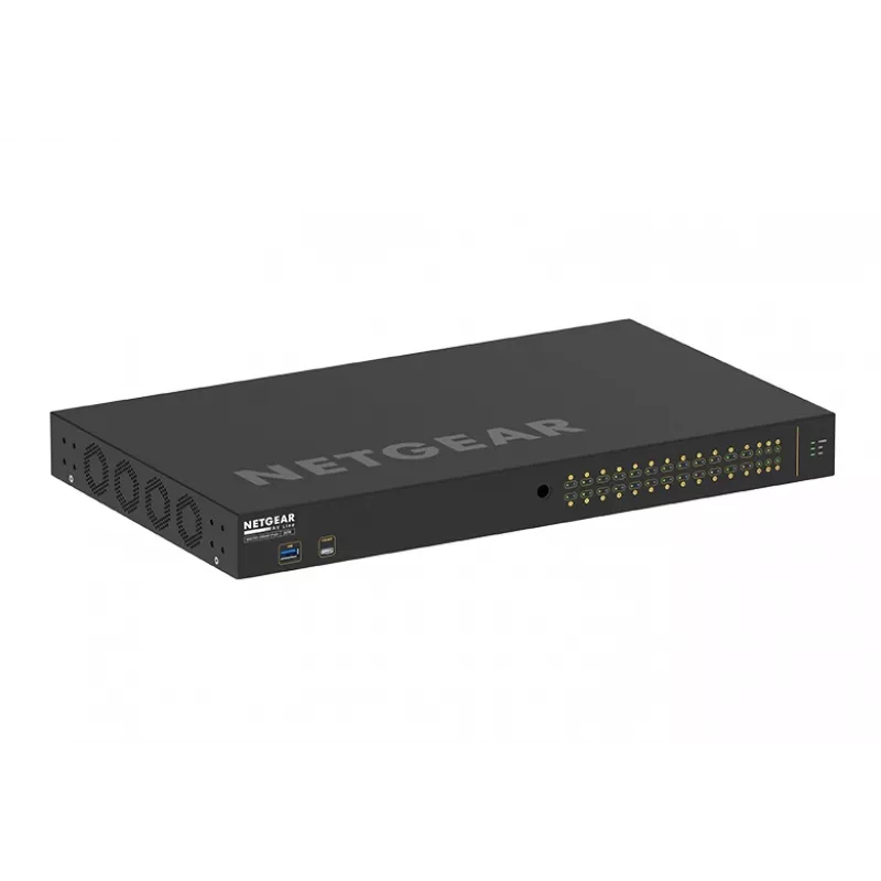 NETGEAR GSM4230P-100EUS tinklo jungiklis Valdomas L2/L3 Gigabit Ethernet (10/100/1000) Power over Ethernet (PoE) 1U Juoda