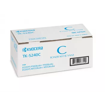 Originalus KYOCERA TK-5240C toner kasetė, Cian, 3000 puslapių