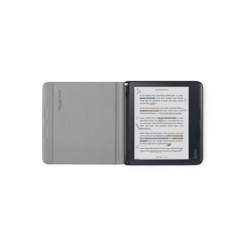Folio dėklas Kobo Libra Colour SleepCover 17,8 cm Juodas