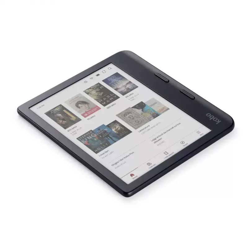 E. knygų skaitytuvė Kobo Libra Colour 7 colių E Ink Kaleido, 32 GB, 1264×1680, Wi‑Fi, Bluetooth, atspari vandeniui, USB‑C