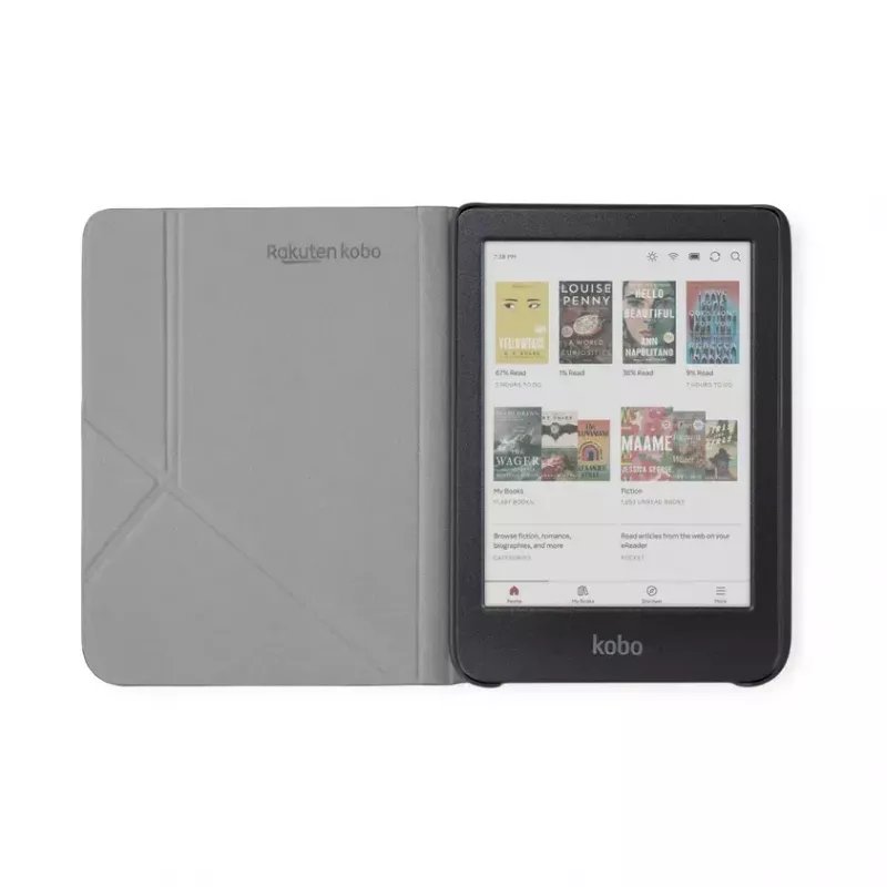 Kobo SleepCover dėklas folio stiliaus, 15,2 cm, juodas