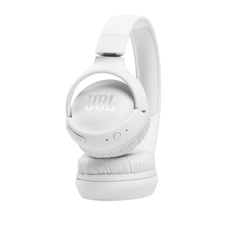 JBL Tune 510 WHITE belaidės ausinės, 20–20000 Hz, 40 h baterija, USB-C, baltos