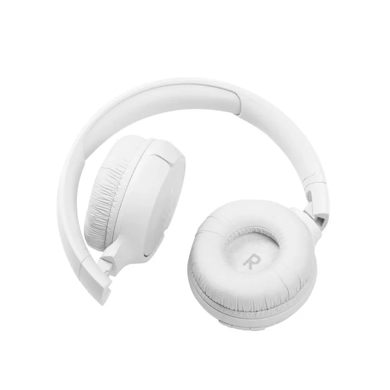 JBL Tune 510 WHITE belaidės ausinės, 20–20000 Hz, 40 h baterija, USB-C, baltos